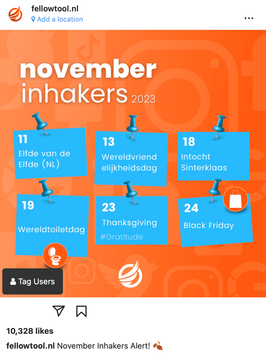 November inhakers content ideeën 