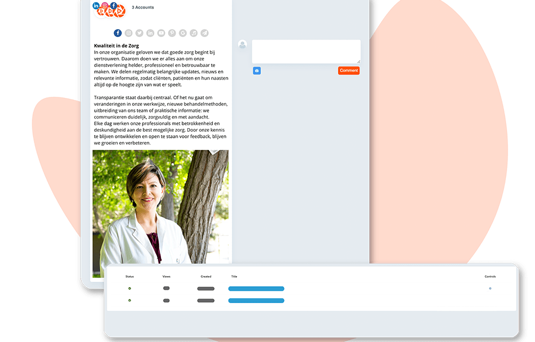 Social media tool zorg en welzijn